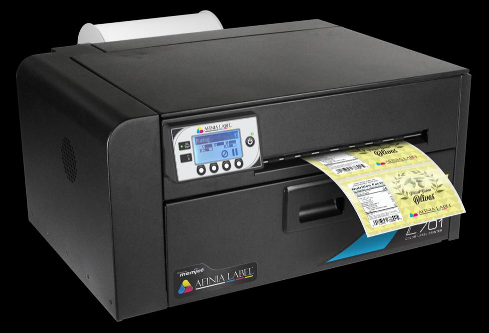 AfiniaL701 Label Printer & Unwinder