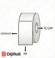 PARLAK PP DİJİTAL ETİKET En:195 x Uz:100 mm