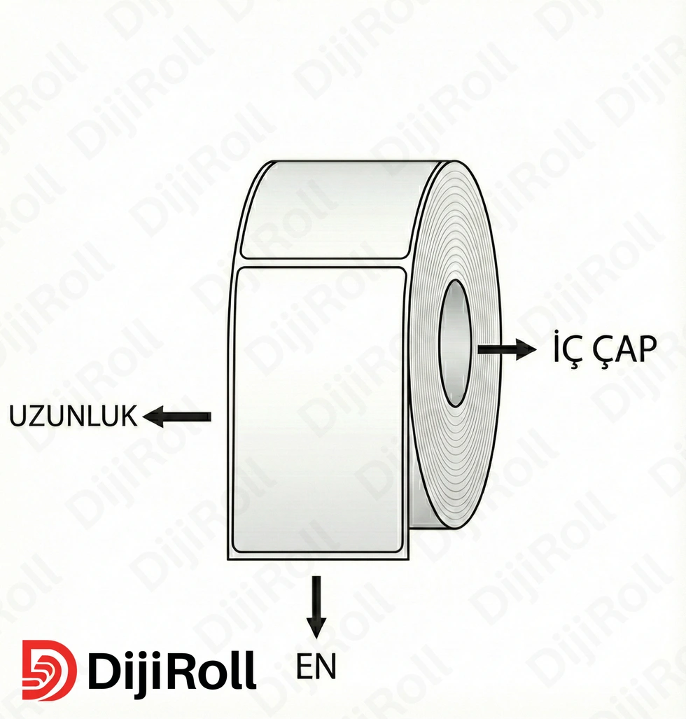 PARLAK PP DİJİTAL ETİKET En:195 x Uz:100 mm