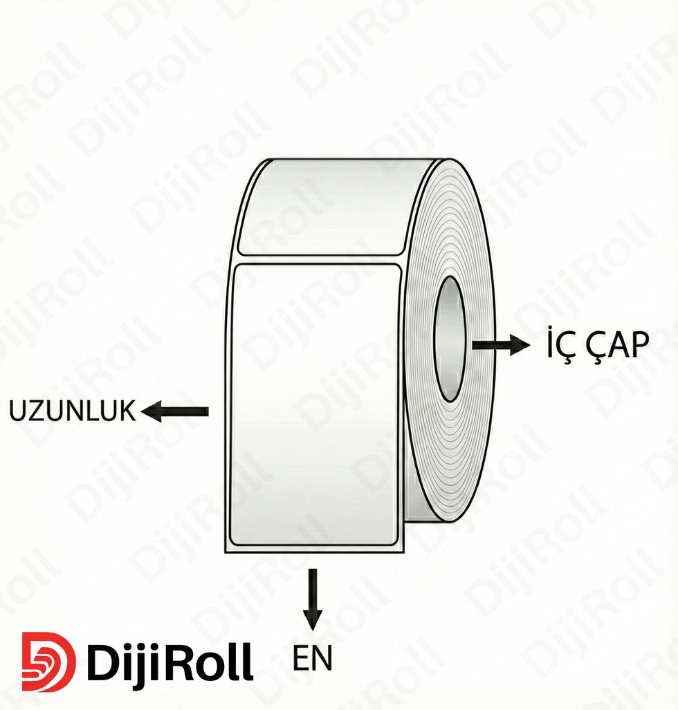PARLAK PP DİJİTAL ETİKET En:160 x Uz:160 mm